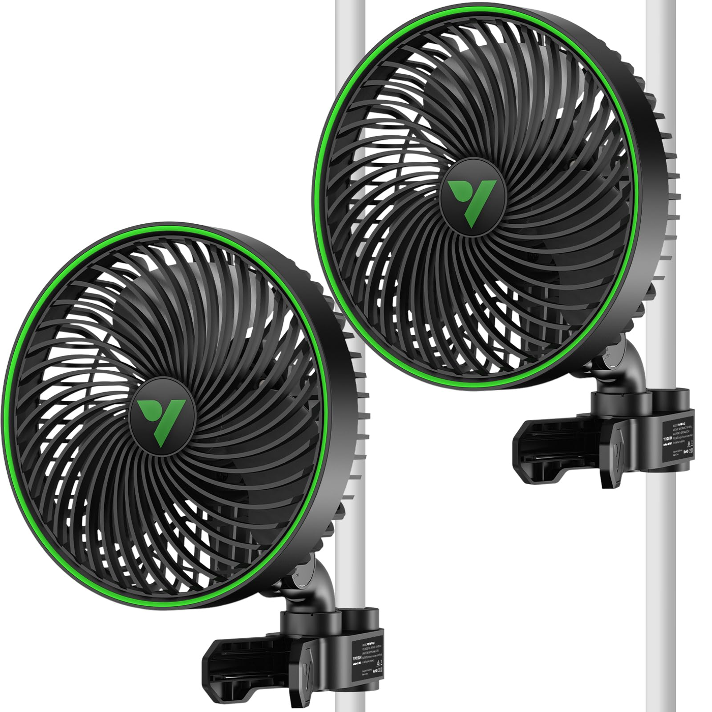 Battery Tent Fan (AA-powered) Large 8-inch product photo